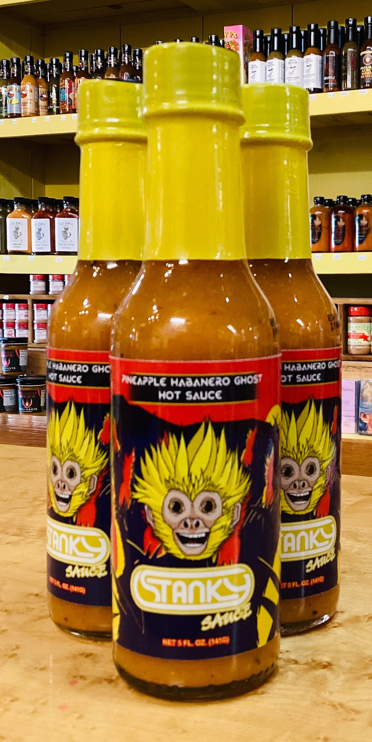 Stanky Sauce Pineapple Mango Ghost Hot sauce