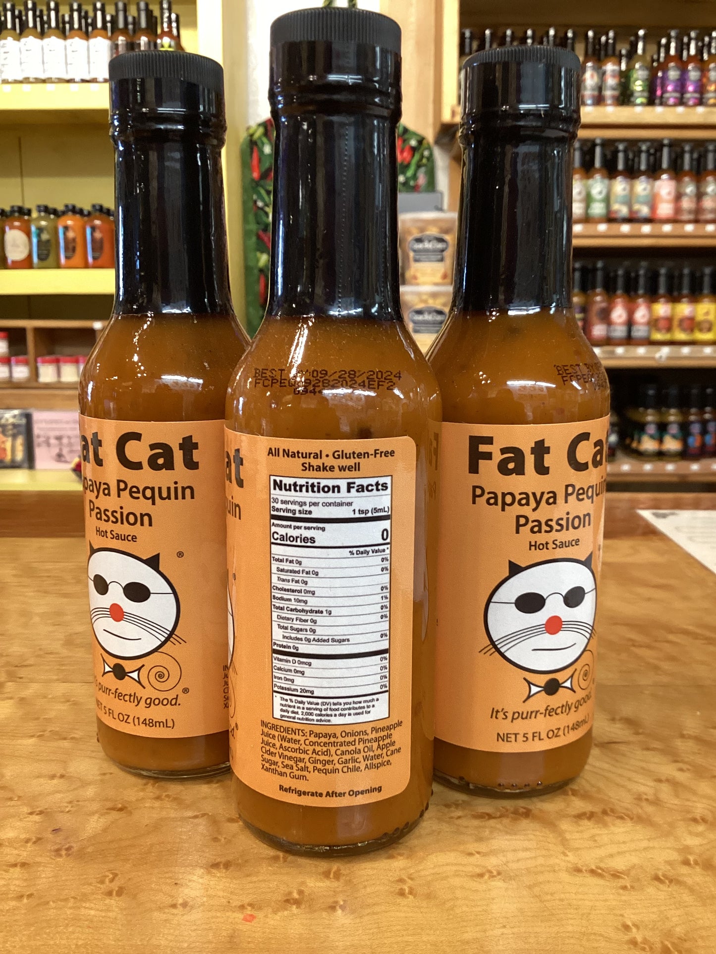 Fat Cat Papaya Pequin Passion Hot Sauce
