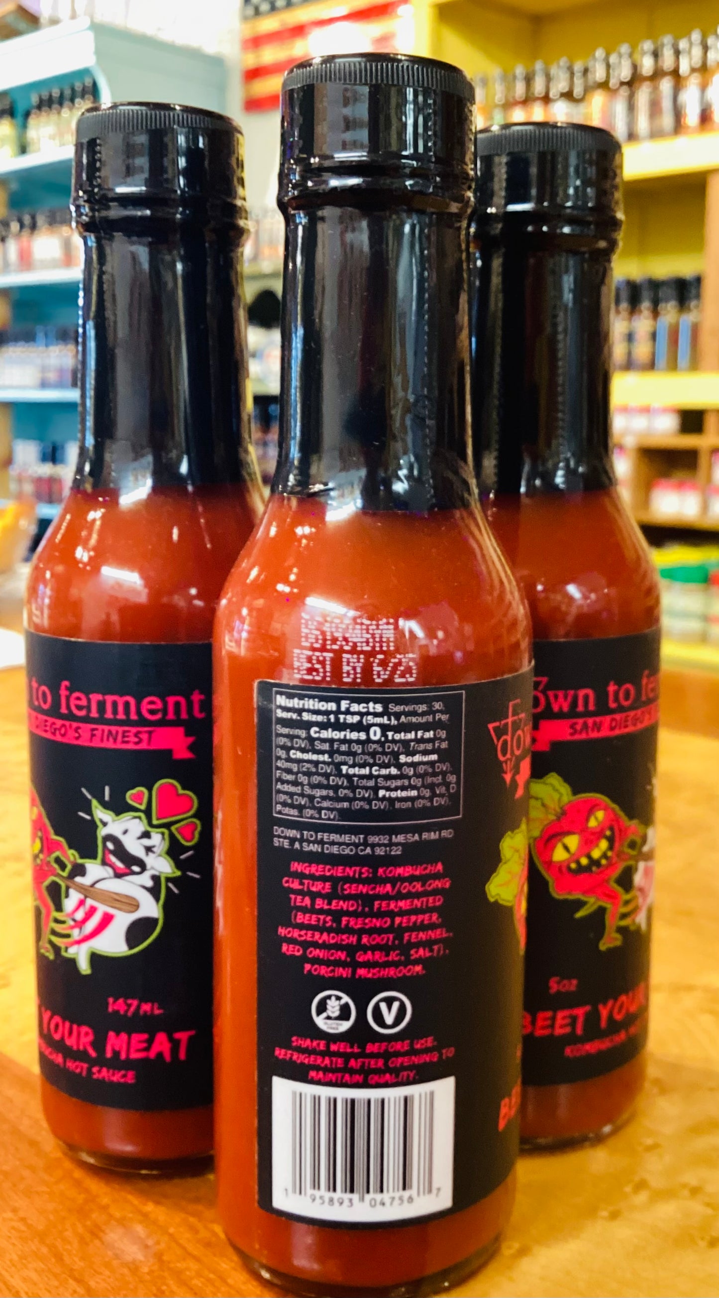 Down To Ferment Beet Your Meat Hot Sauce 5oz