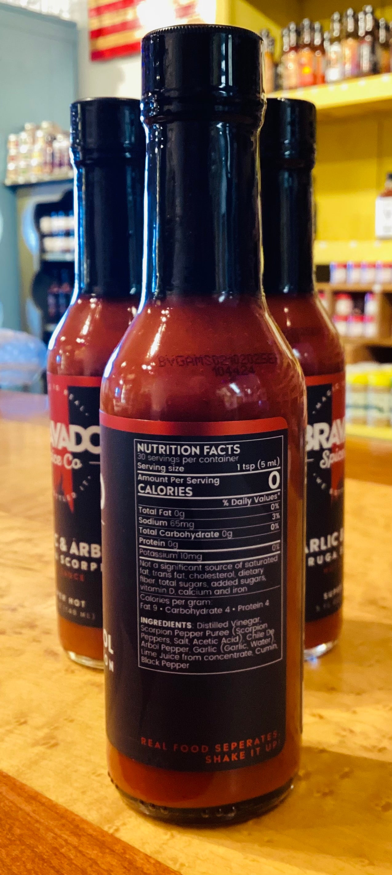 BRAVADO SPICE CO. Garlic & Arbol Moruga-Scorpion Super Hot Sauce 5oz