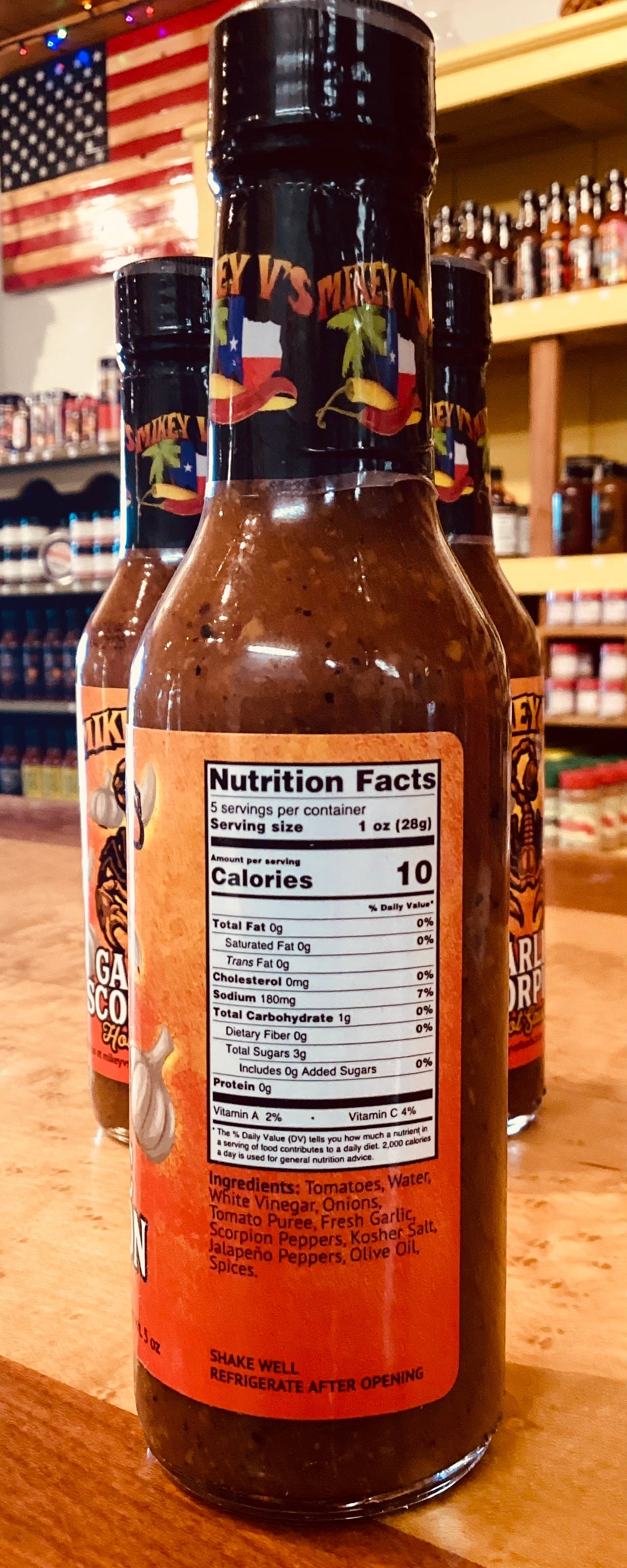 Mikey V's Garlic Scorpion Hot Sauce 5 oz