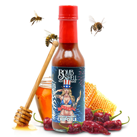 BOMBSHELL Hot Sauce Smoked Honey Chipotle 5oz.