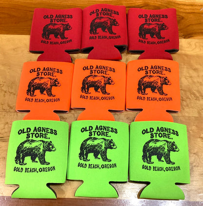 Old Agness Store®️Logo Fiery-Colored Koozies!