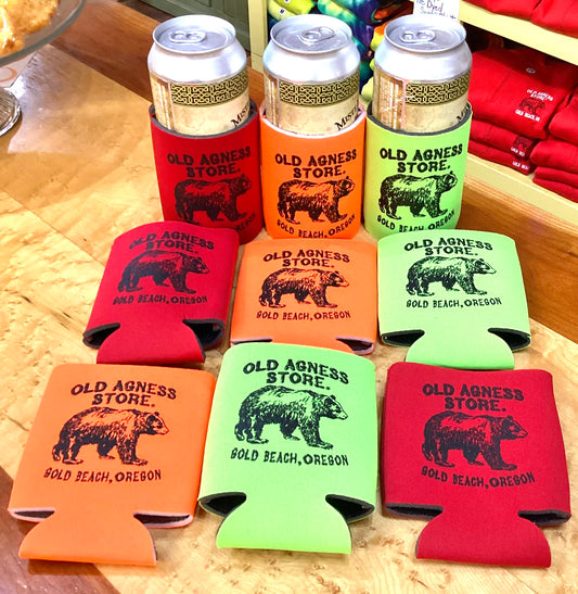Old Agness Store®️Logo Fiery-Colored Koozies!