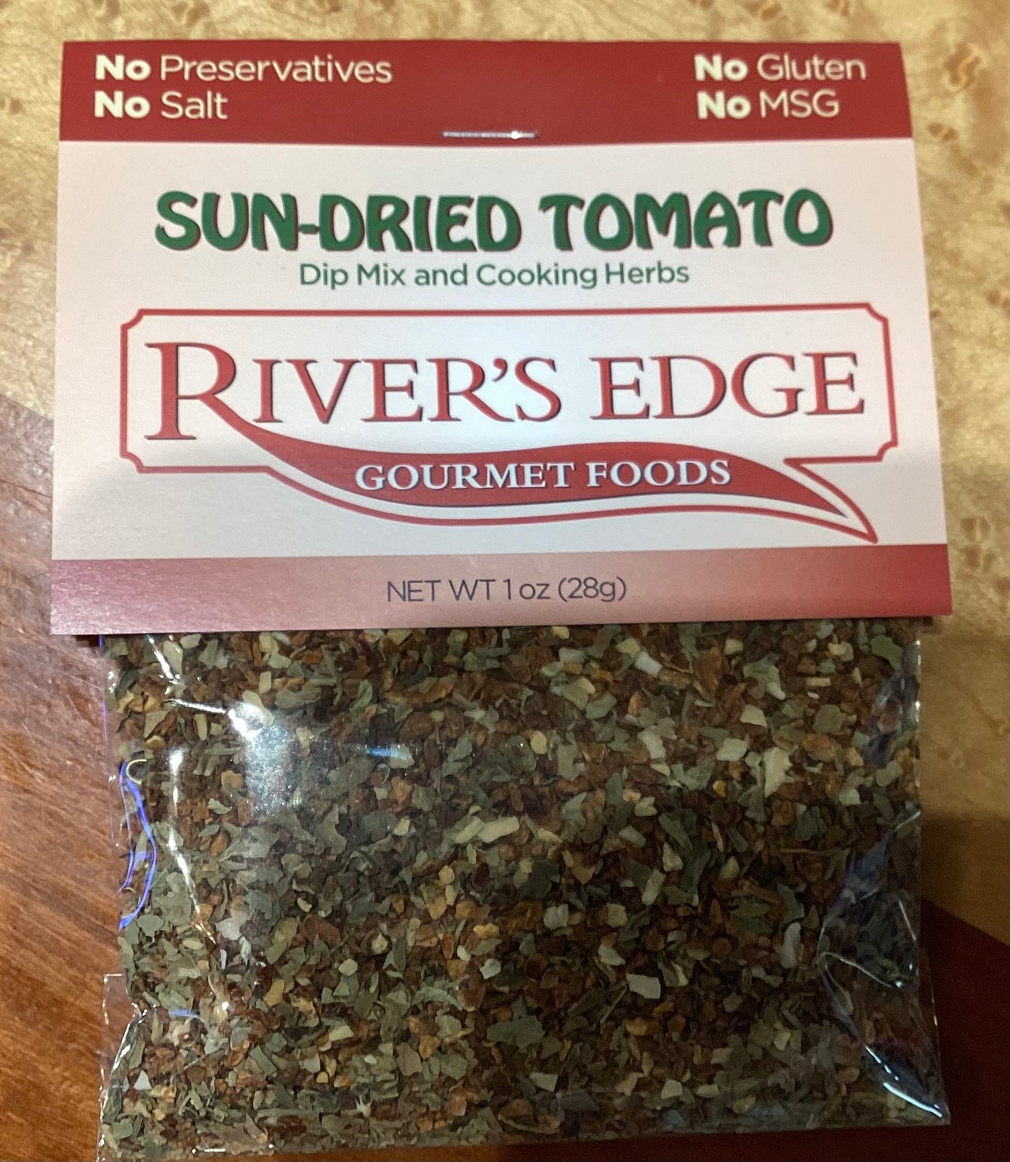 River's Edge Gourmet Foods Sun-Dried Tomato Dip Mix 1.35