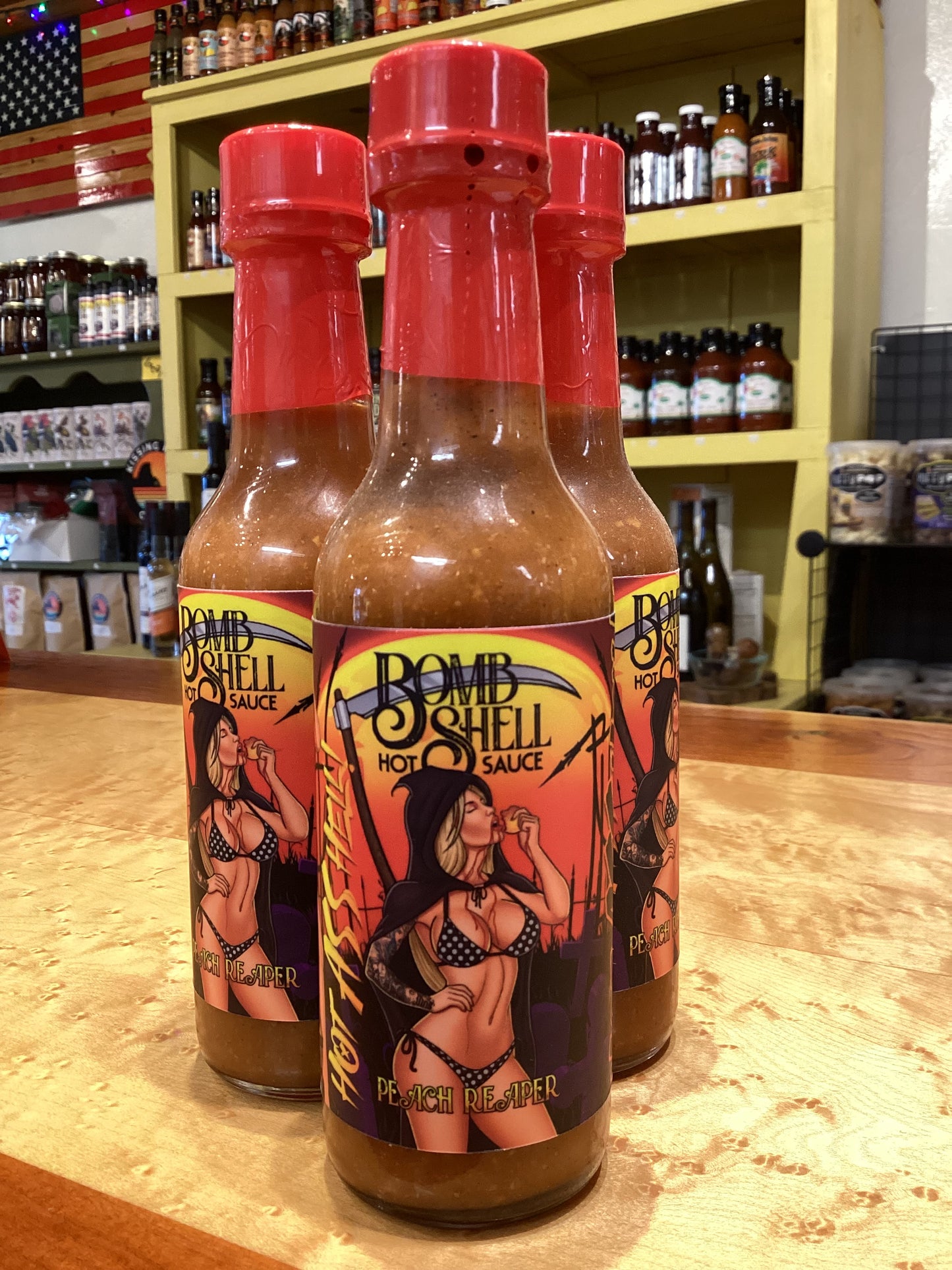 BOMBSHELL Hot Sauce Peach Reaper 5oz.