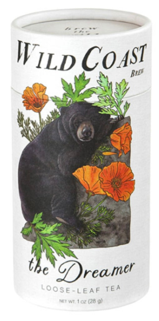 Wild Coast Brew's THE DREAMER Loose Leaf Tea: 1.5 oz Canister
