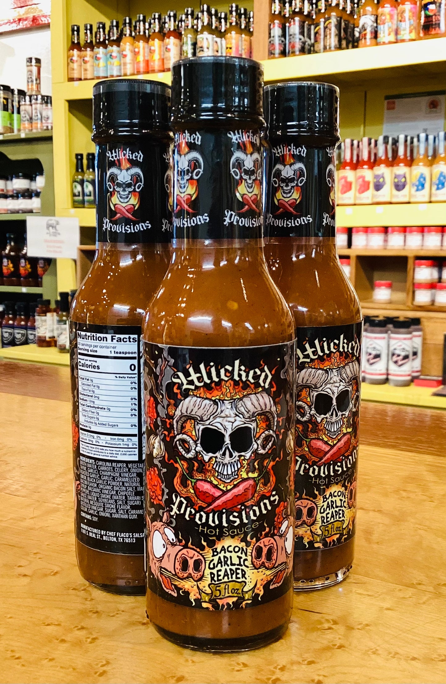 Wicked Provisions Bacon Garlic Reaper Hot Sauce