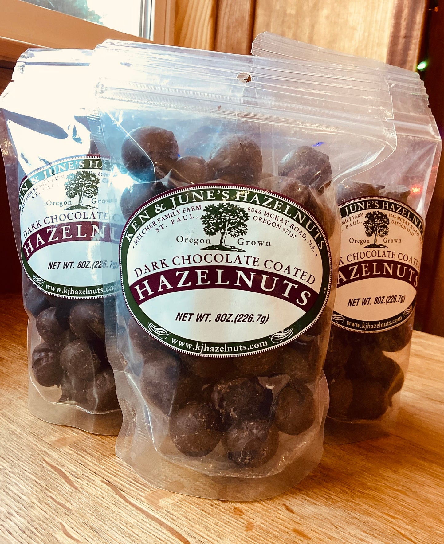 Ken & June’s Dark Chocolate Coated Hazelnuts 8 oz