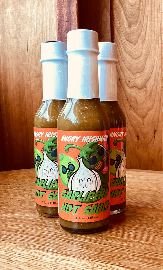 ANGRY IRISHMAN Garlipeño Hot Sauce