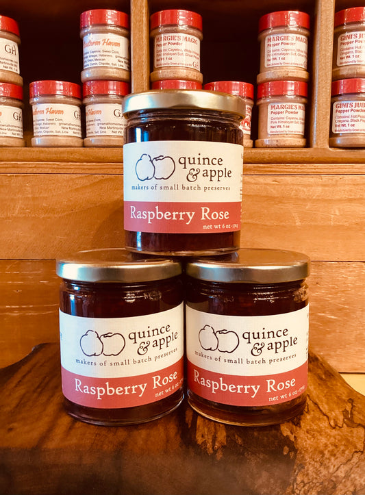 QUINCE & APPLE Rasberry Rose Preserves