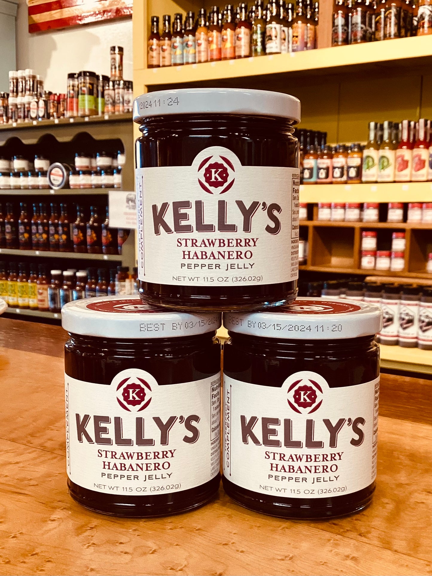KELLY’S JELLY Strawberry Habanero Pepper Jelly