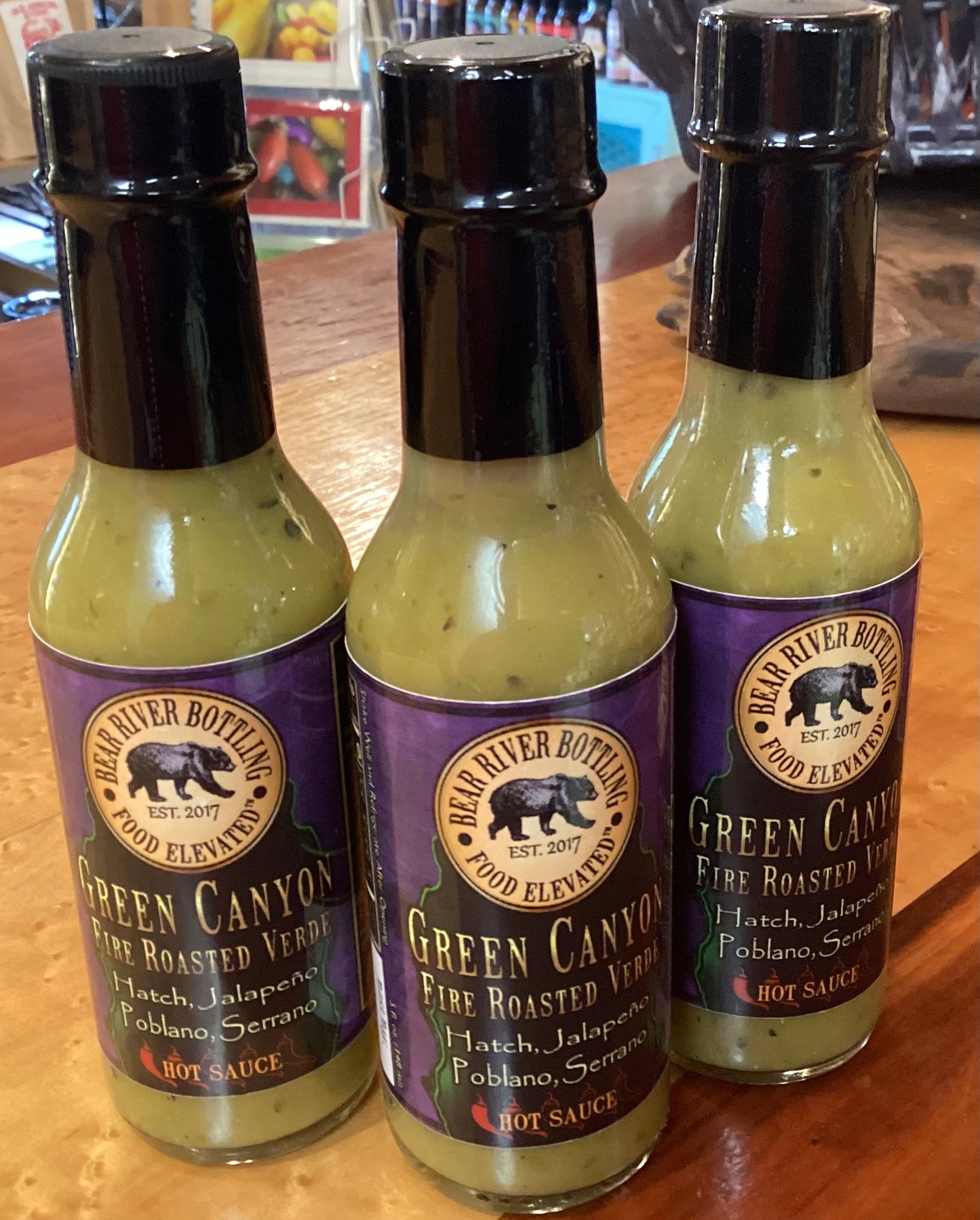 BEAR RIVER BOTTLING Green Canyon Fire Roasted Verde