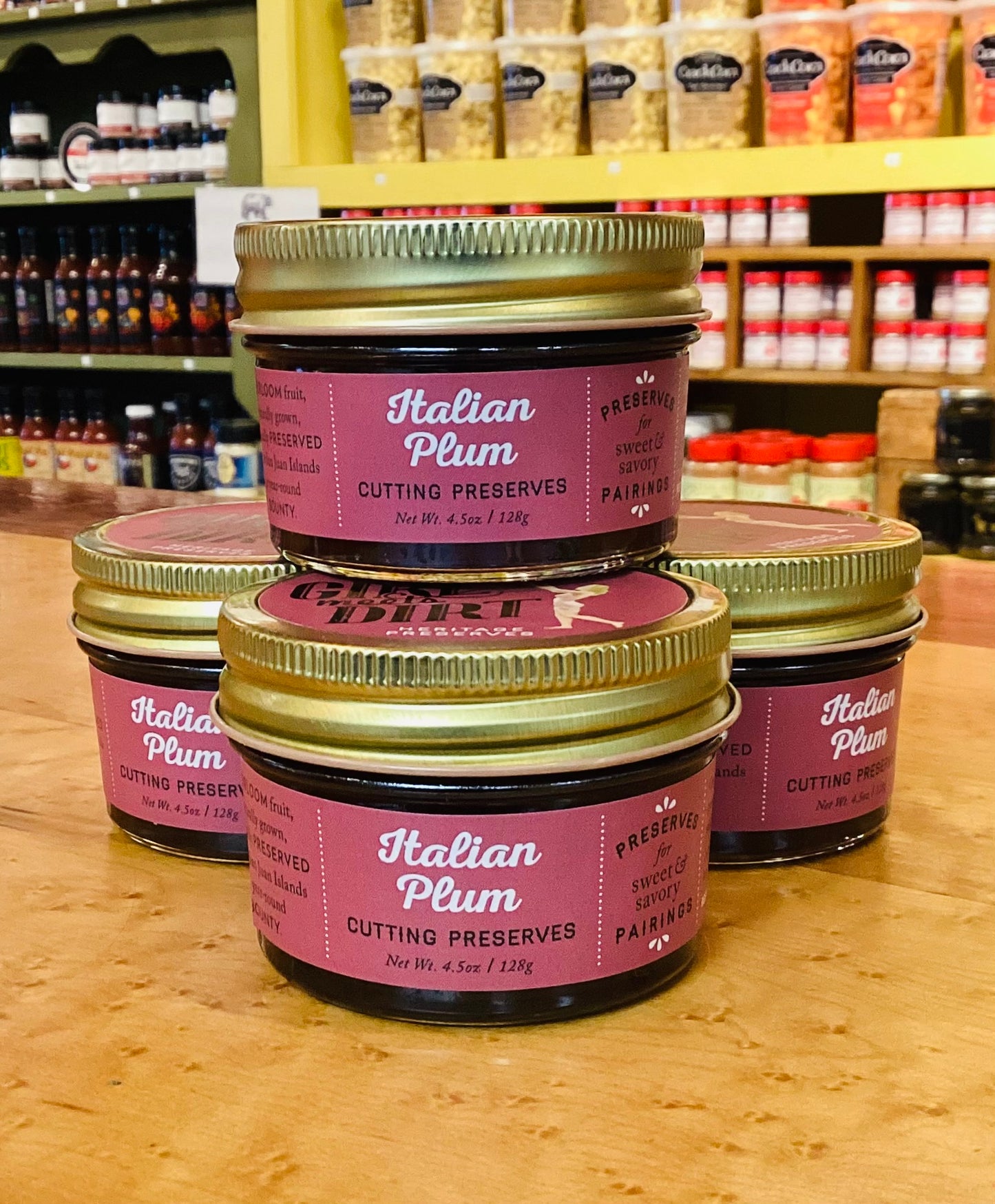 GIRL MEETS DIRT Italian Plum Cutting Preserves 4.5oz