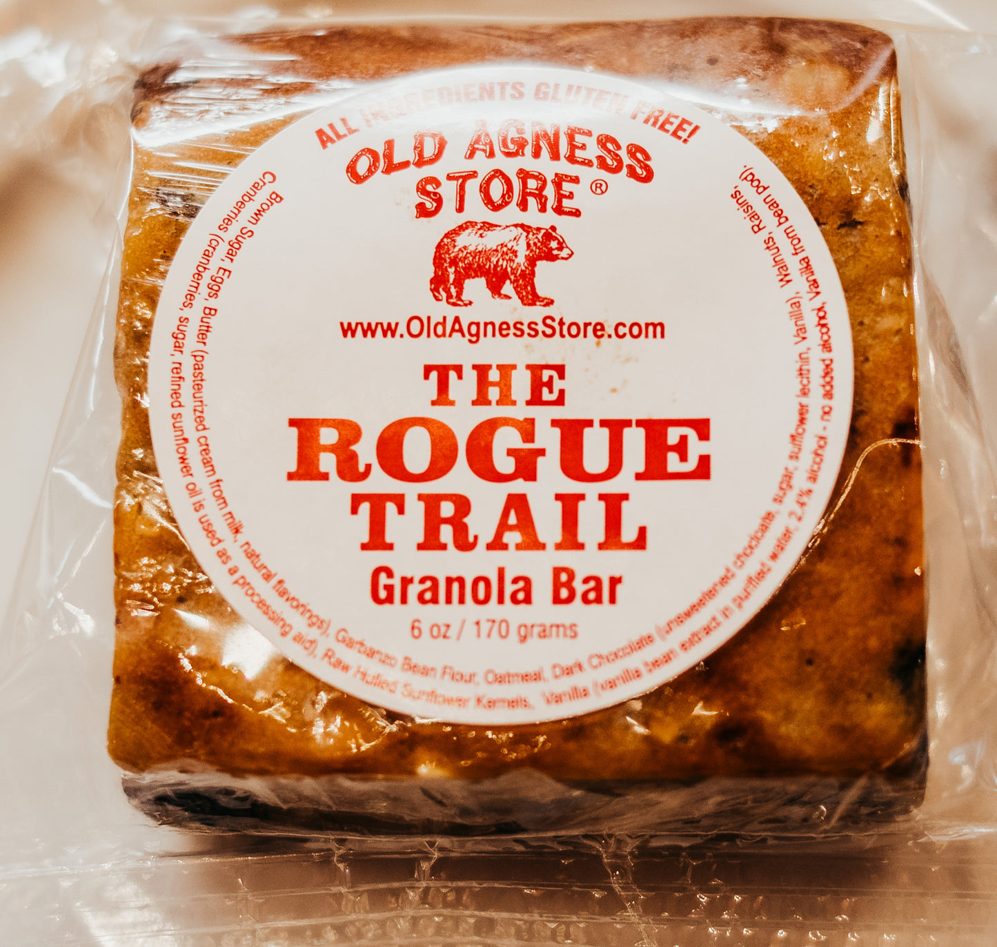 THE ROGUE TRAIL! GRANOLA BLONDIE with DARK CHOCOLATE!