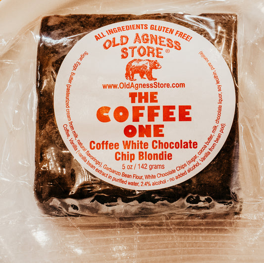 THE COFFEE ONE! COFFEE BLONDIE with WHITE CHOCOLATE!