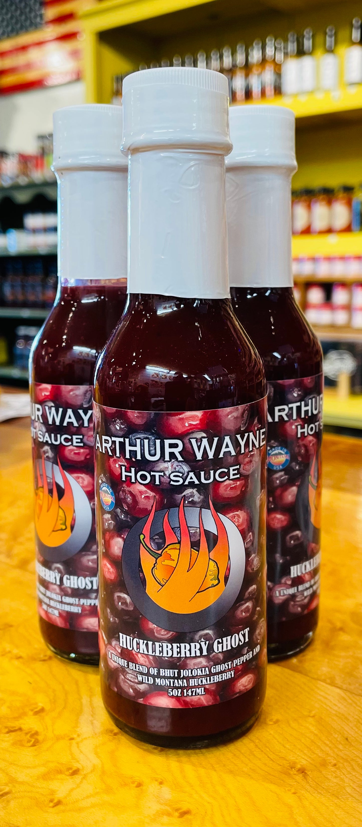 Arthur Wayne Huckleberry Ghost Hot Sauce 5oz