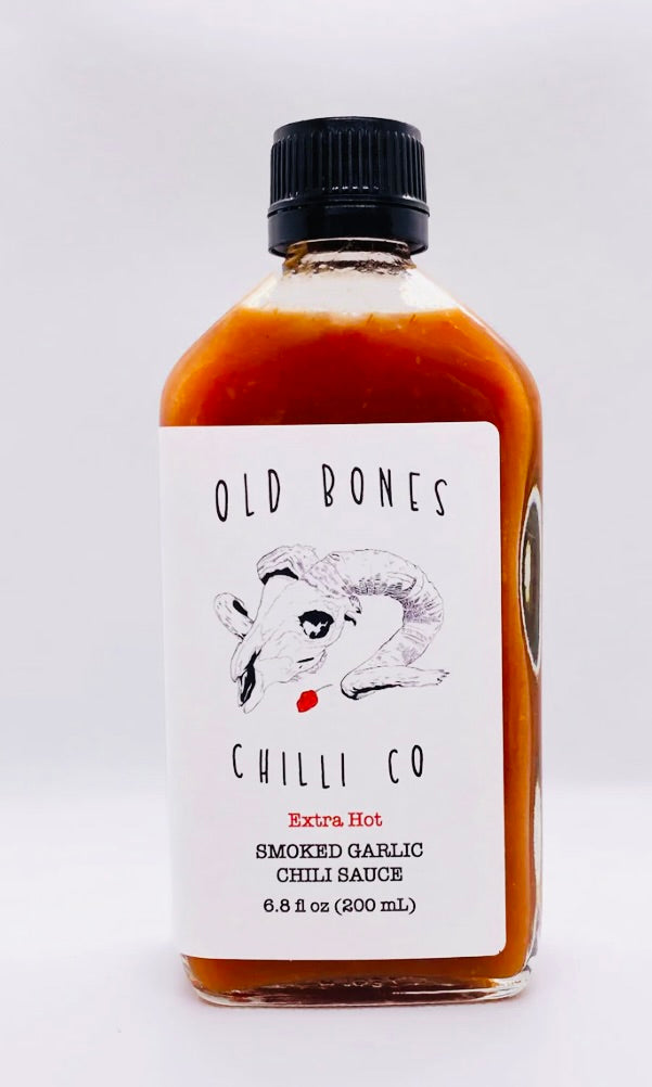Old Bones Chili Co.Smoked Garlic Chili Sauce - Extra Hot!