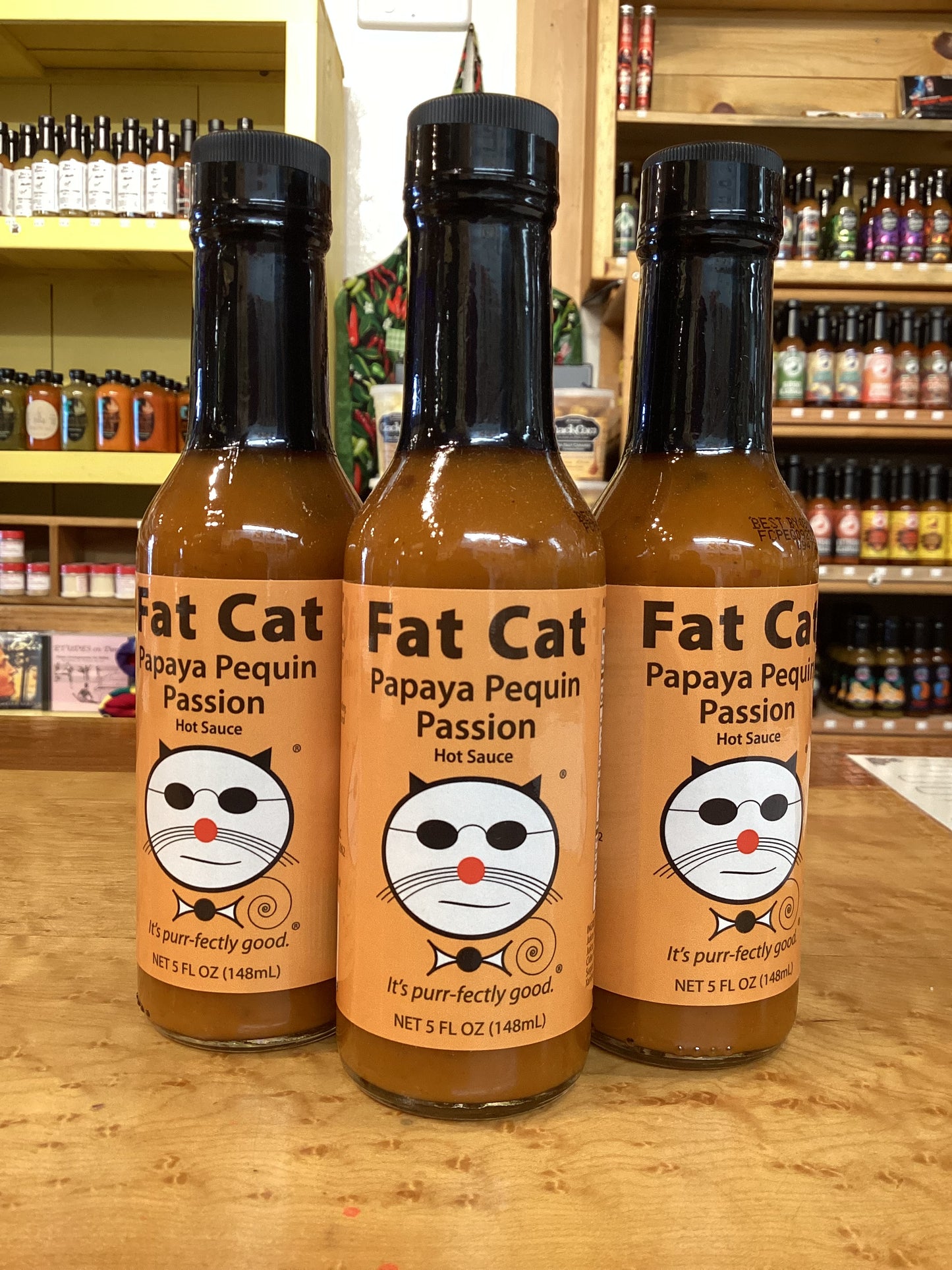 Fat Cat Papaya Pequin Passion Hot Sauce