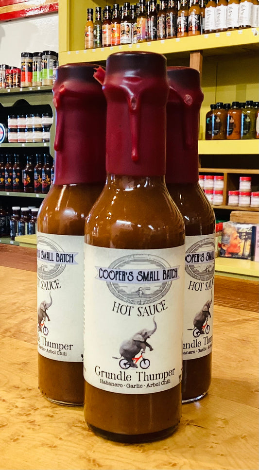 Cooper's Small Batch Grundle Thumper Hot Sauce 5oz