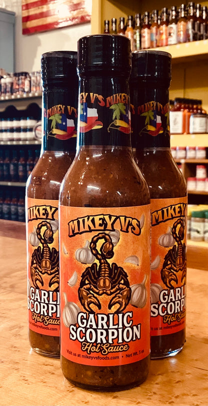 Mikey V's Garlic Scorpion Hot Sauce 5 oz