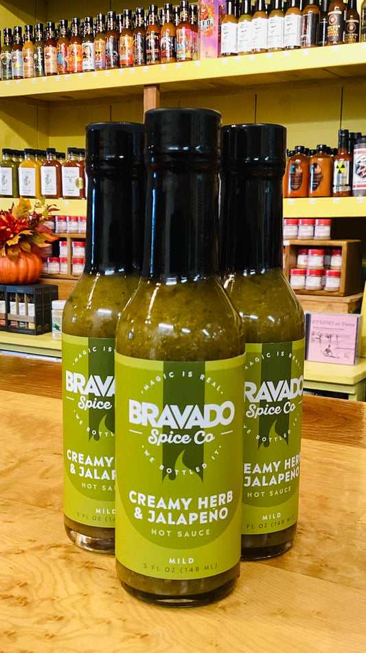 BRAVADO SPICE CO. Creamy Herb & Jalapeño Hot Sauce 5oz