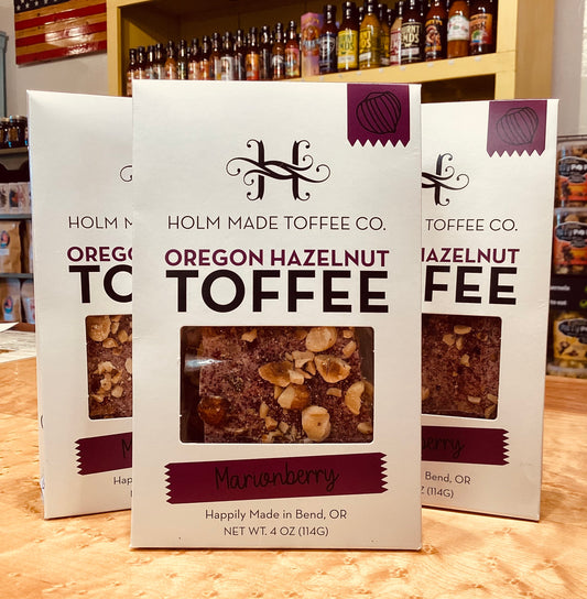 HOLM MADE TOFFE CO. Oregon Hazelnut Marionberry Toffee