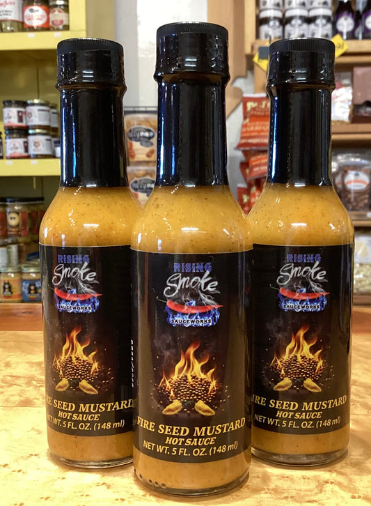 Rising Smoke Sauce Works Fire Seed Mustard Hot Sauce