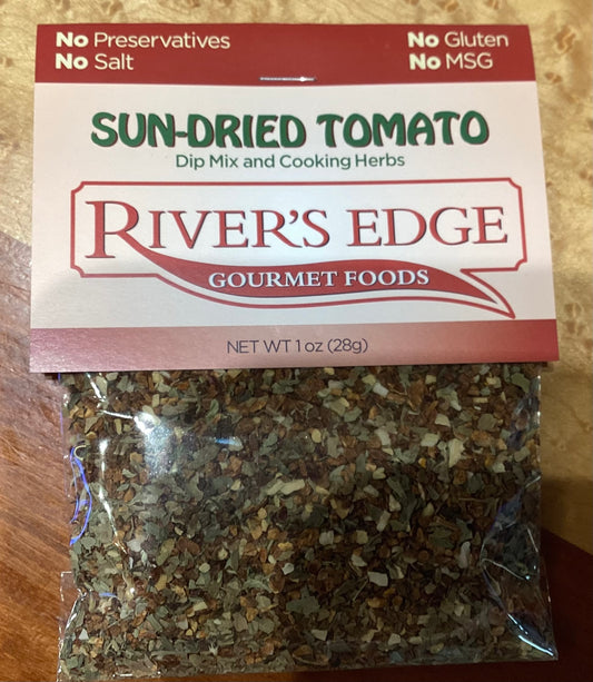 River's Edge Gourmet Foods Sun-Dried Tomato  Dip Mix 1.35