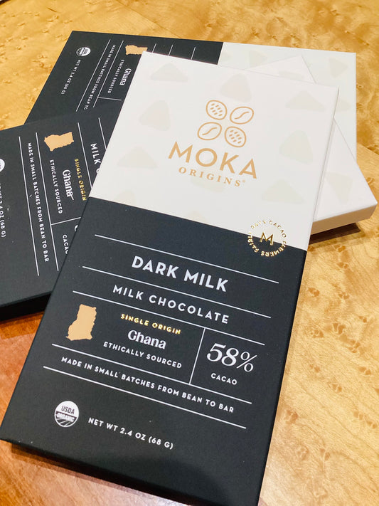 MOKA Dark Milk Chocolate Bar
