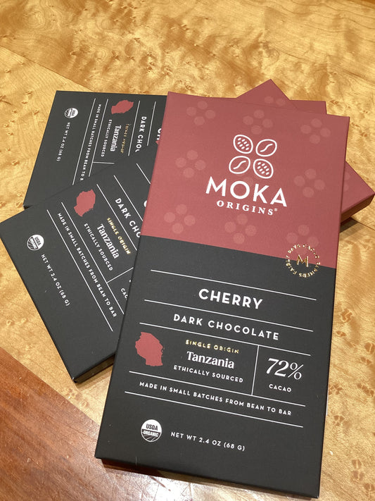 MOKA Cherry Dark Chocolate Bar