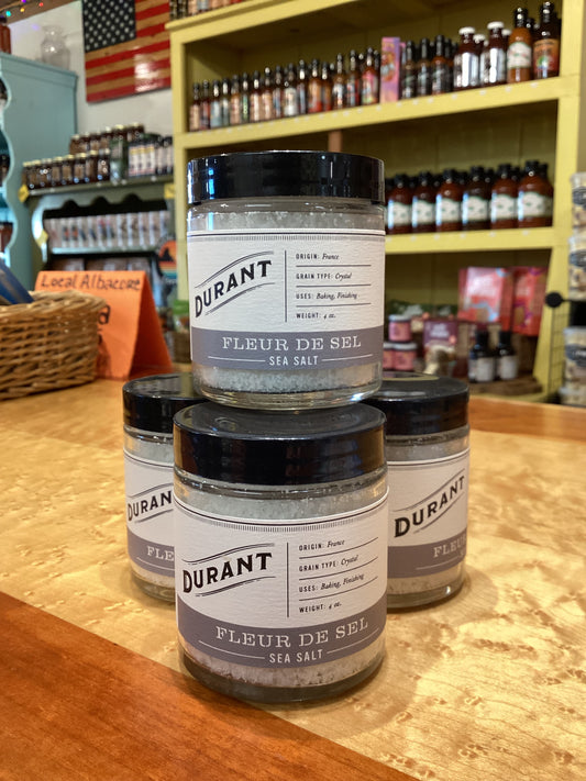 DURANT’S FLEUR DE SEL SEA SALT  4 oz