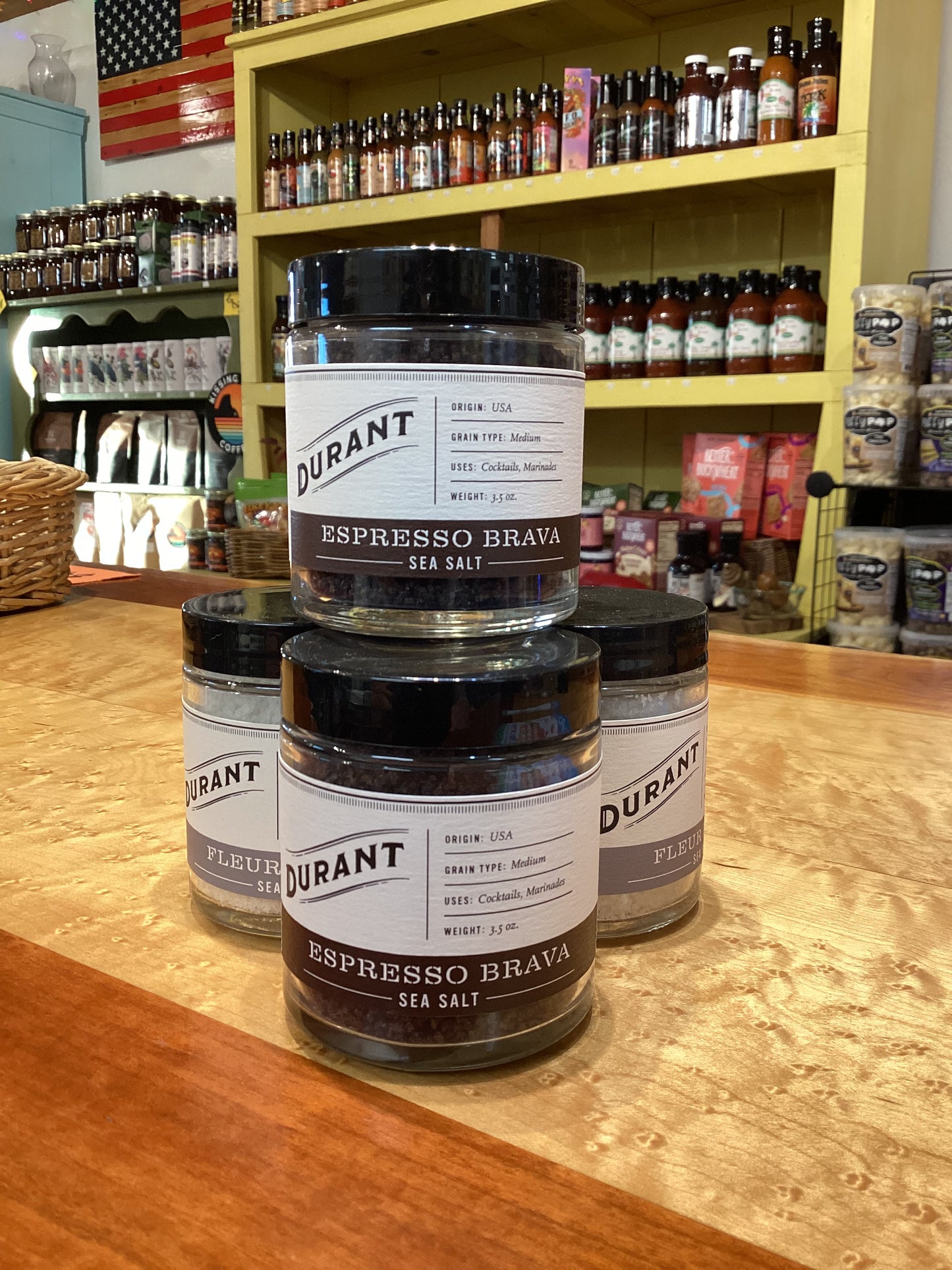 DURANT’S ESPRESSO BRAVA SEA SALT 4 oz