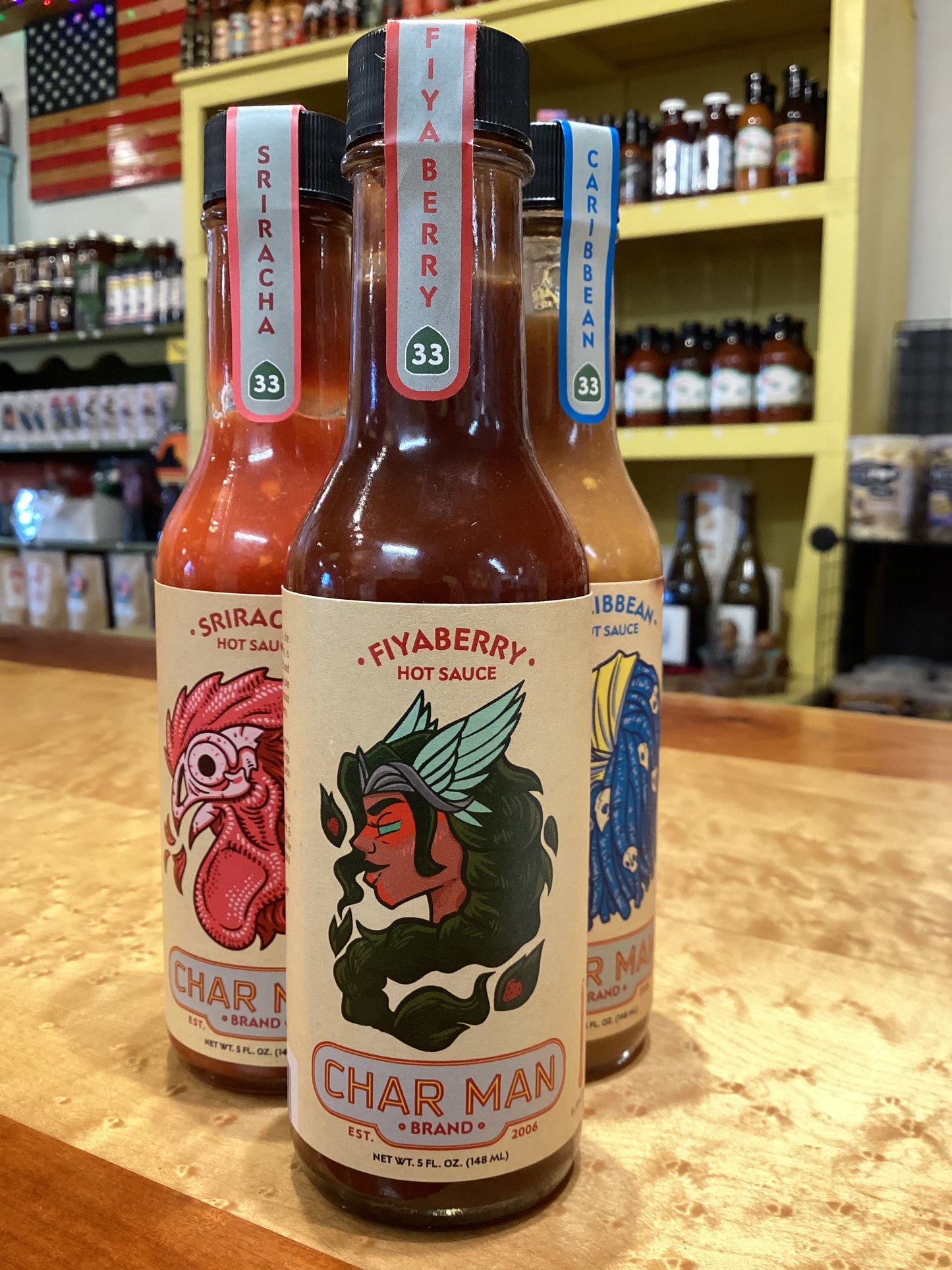 Char Man FIYABERRY Hot Sauce