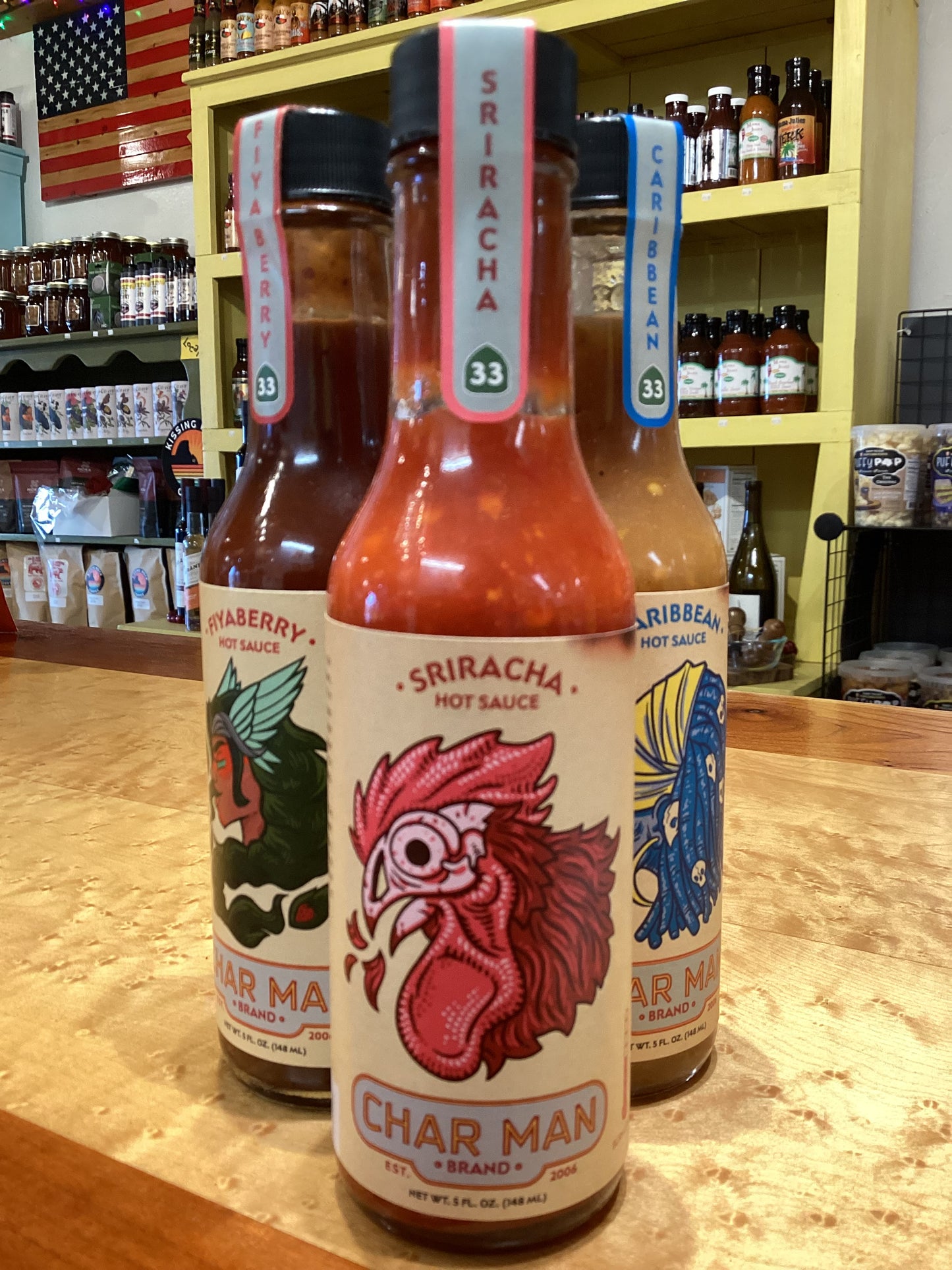 Char Man Sriracha Hot Sauce