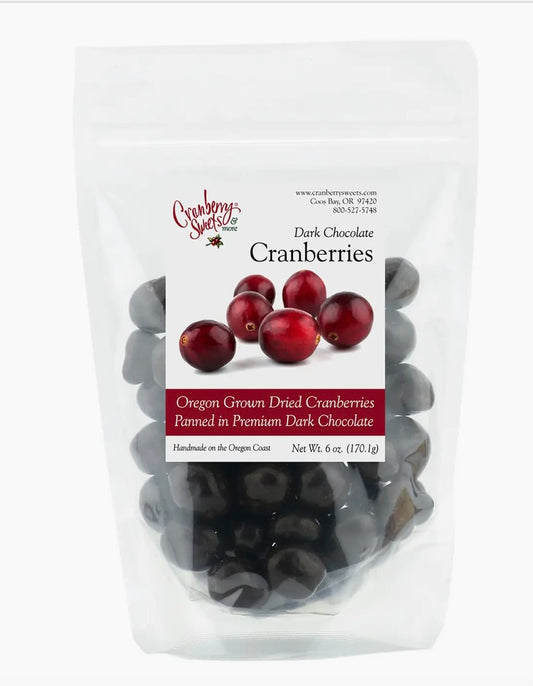 CRANBERRY SWEETS Dark Chocolate Covered Cranberries