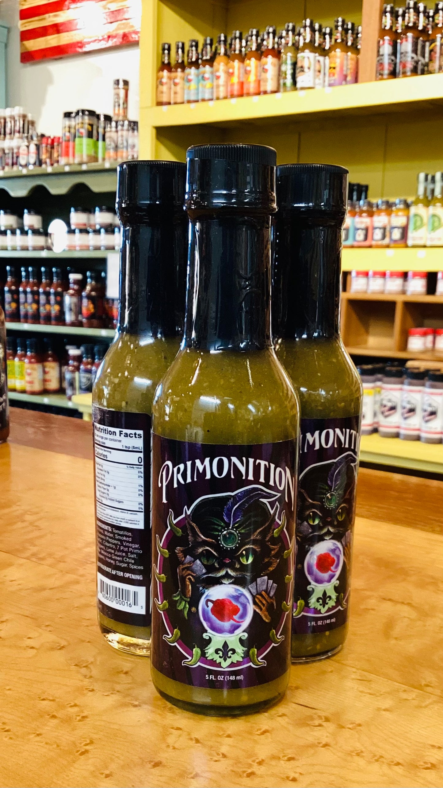 Primo’s Peppers Primonition™ - Verde Style Hot Sauce! 5oz