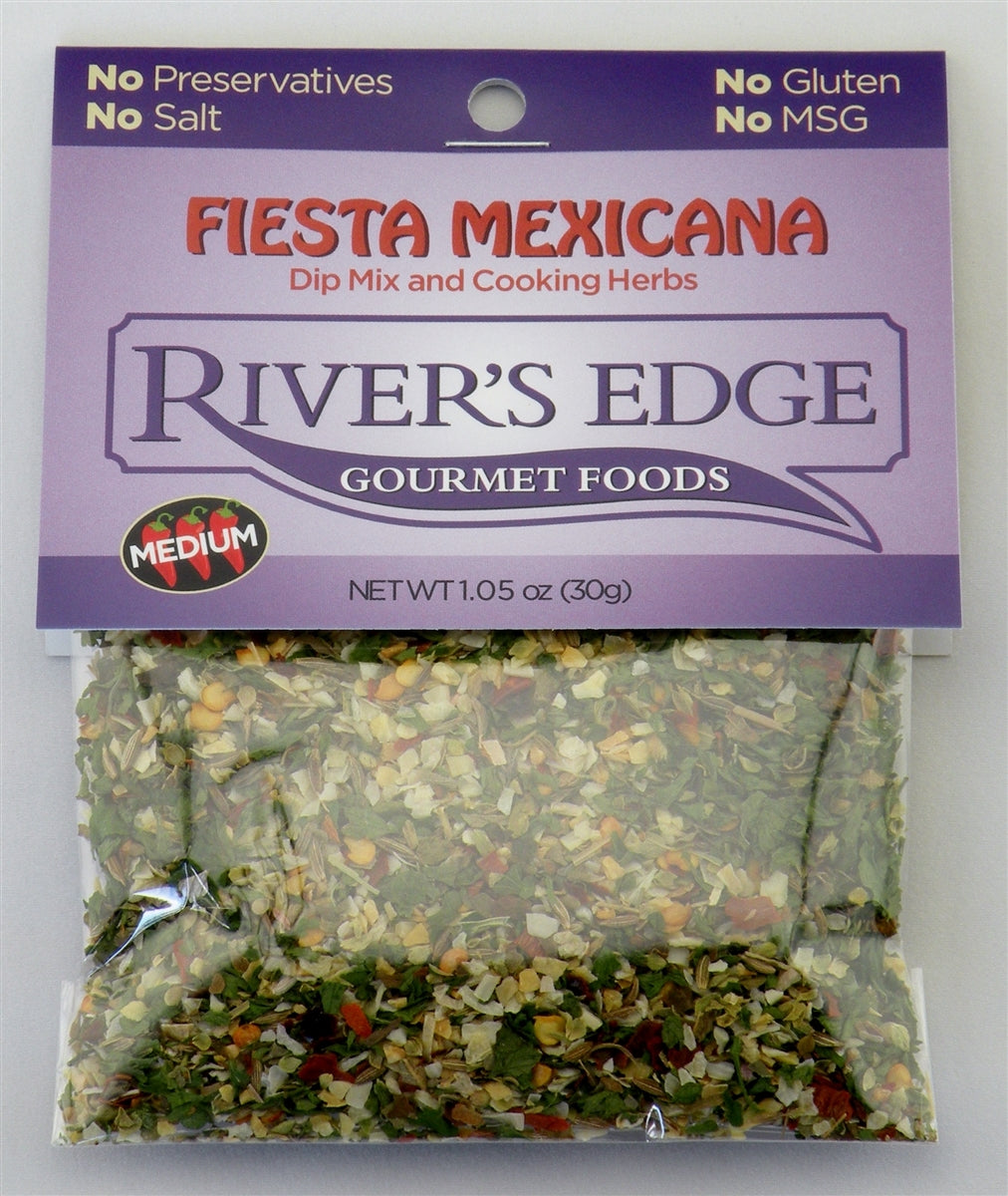 River's Edge Gourmet Foods Fiesta Mexicans Dip Mix 1.33 oz