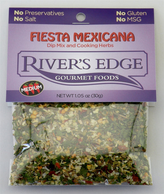 River's Edge Gourmet Foods Fiesta Mexicans Dip Mix 1.33 oz