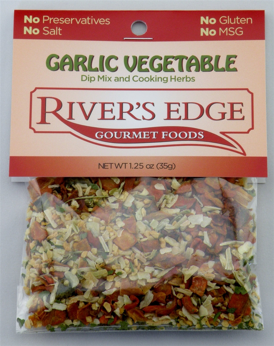 River's Edge Gourmet Foods Garlic Vegetable  Dip Mix 1.35 oz