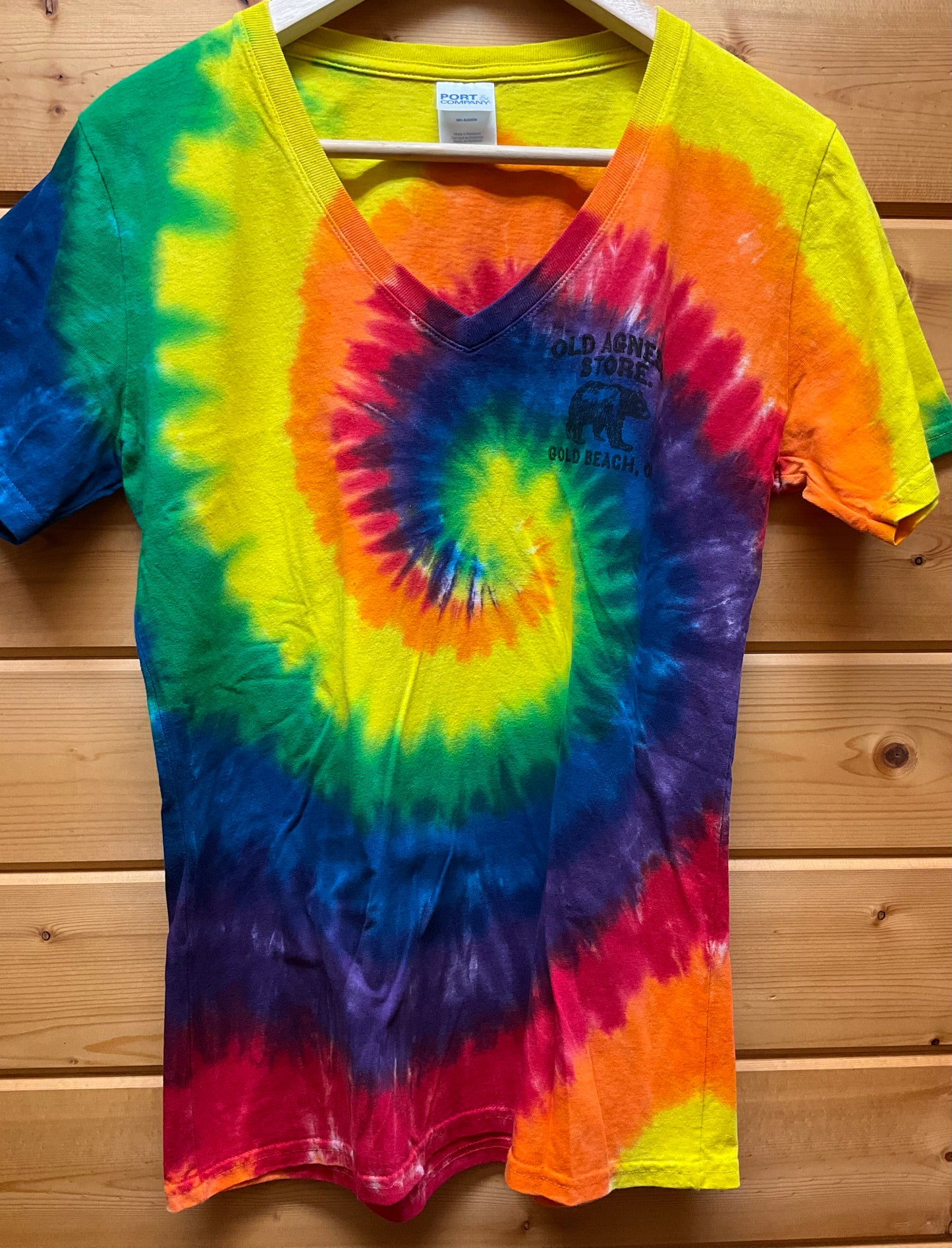OAS Tied Dyed V Neck Tee